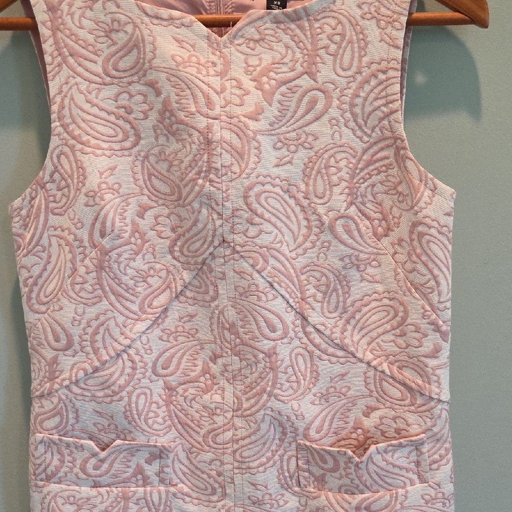 Victoria Beckham For Target Limited Release Pink Jacquard Sleeveless Dress XS - Picture 7 of 16